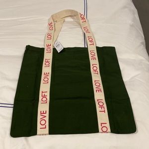 NWT Loft canvas tote bag